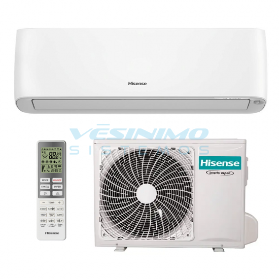 Hisense šilumos siurblys oras-oras ENERGY NORDIC, 3.5/4.2 kW Hisense šilumos siurblys oras-oras ENERGY NORDIC, 3.5/4.2 kW